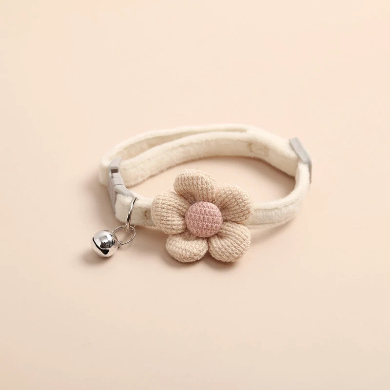 Cotton Bow Tie Cat Collar with Bell, Breakaway