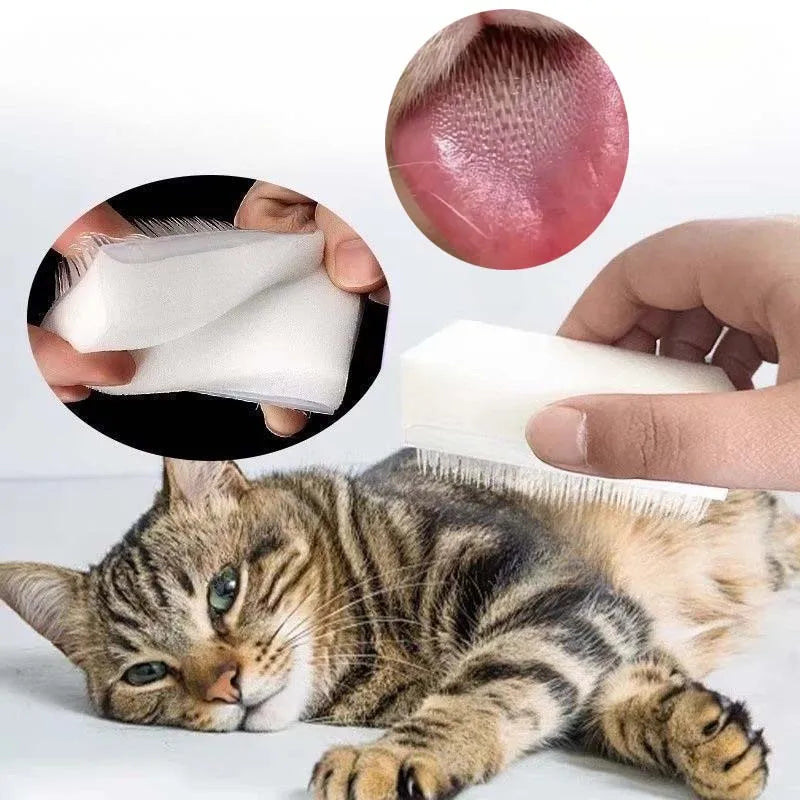 Cat Grooming Massage Brush Open Knot Pet Hair Removal Brush Simulated Cat Tongue Brush Kitten Comb Pet Accessories
