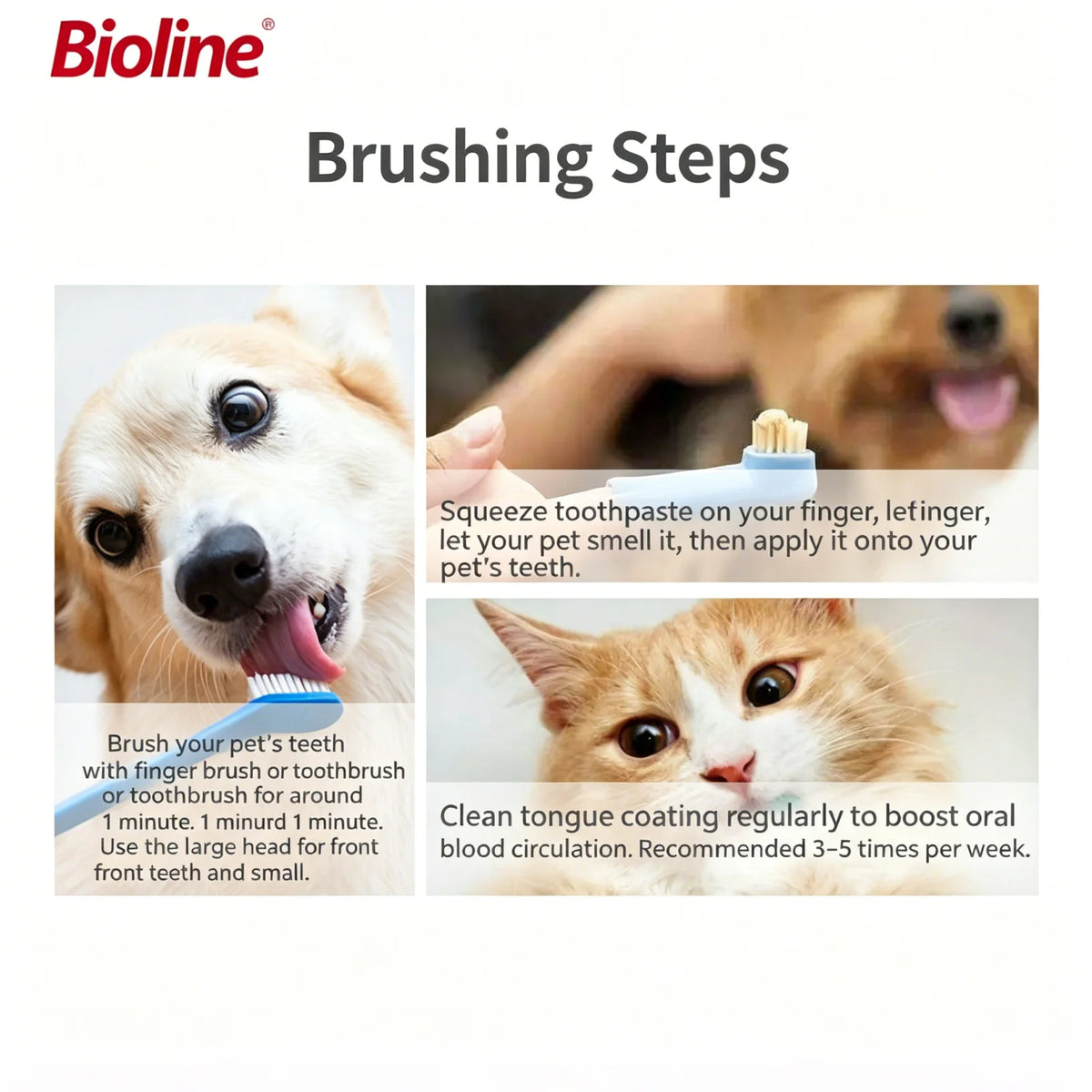 Pet Toothpaste for Dogs Fresh Breath Oral Cleaning Bad Breath Dental Plaque Cleaning Cat Care Edible Toothpaste