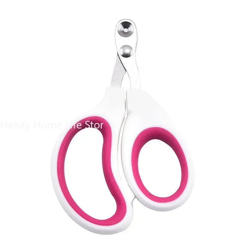 Pet Nail Clippers for Cats Anti Bleeding Design Pet Dog Nail Trimmer for Small Dogs Grooming Scissors Durable Stainless Steel