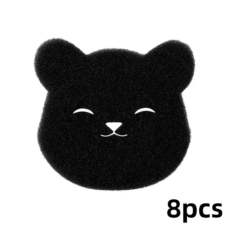4/8PCS Bear Shape Laundry Balls Lint Catcher Reusable Pet Hair Remover Cleaning Sponge for Clothes Sofa Cat Dog Home House