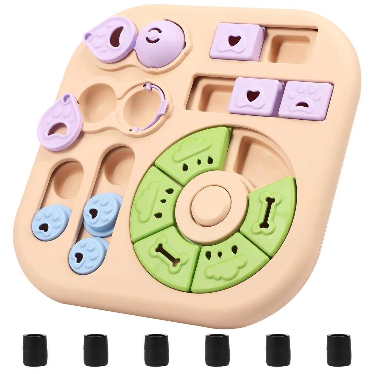 Interactive Dog Puzzle Toy & Treat Dispenser, Non-Slip