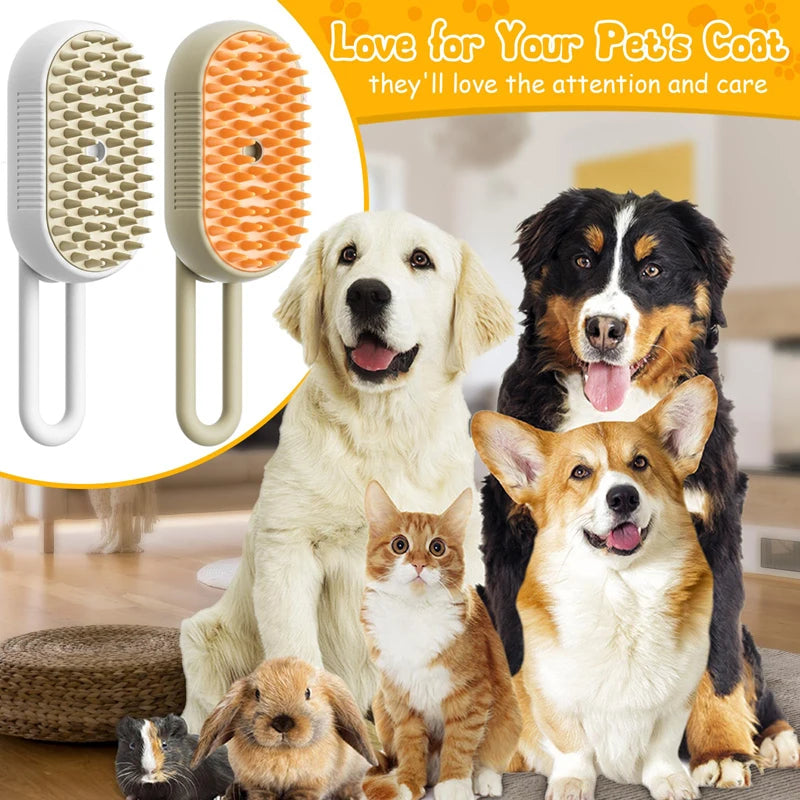 Cat Steam Brush Comb Hair Dryers Pet Brush Electric Spray Brushes Massage Hair Removal Combs Pet Grooming and Hygiene Cat Suppli