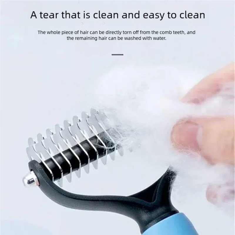 Double-Sided Deshedding Comb for Dogs, Small or Large