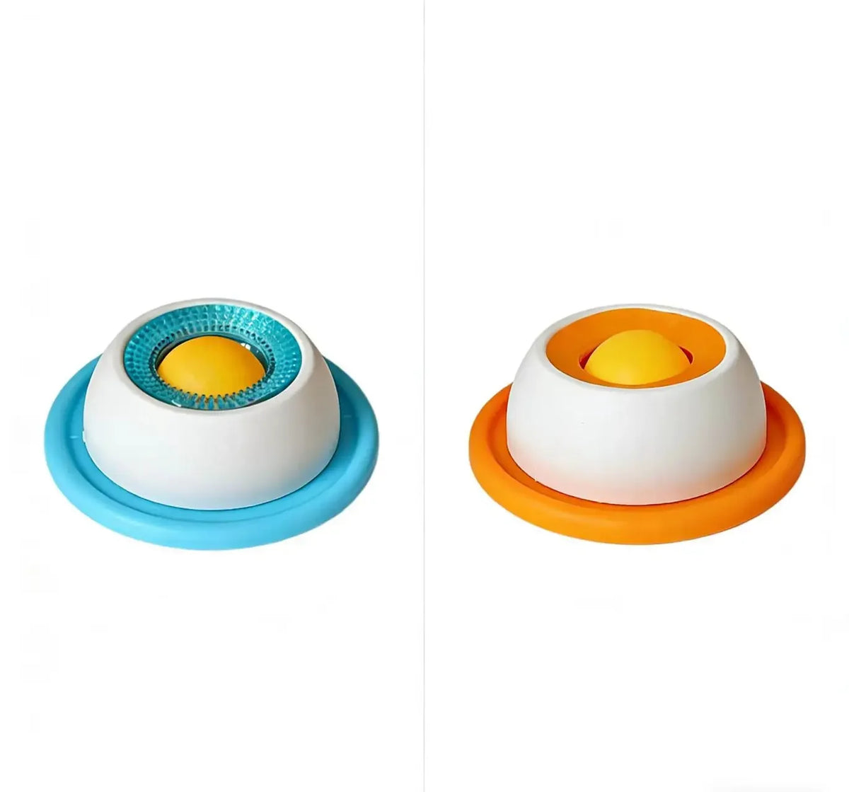 Rubber Suction Lick Bowl for Dogs & Cats, Single or Two-Pack