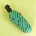 Chew-resistant Pet Chew Toy Cotton Rope Interactive Bone Shape Christmas Tree For Dogs Puppy Teeth Cleaning Relieve Boredom Toys