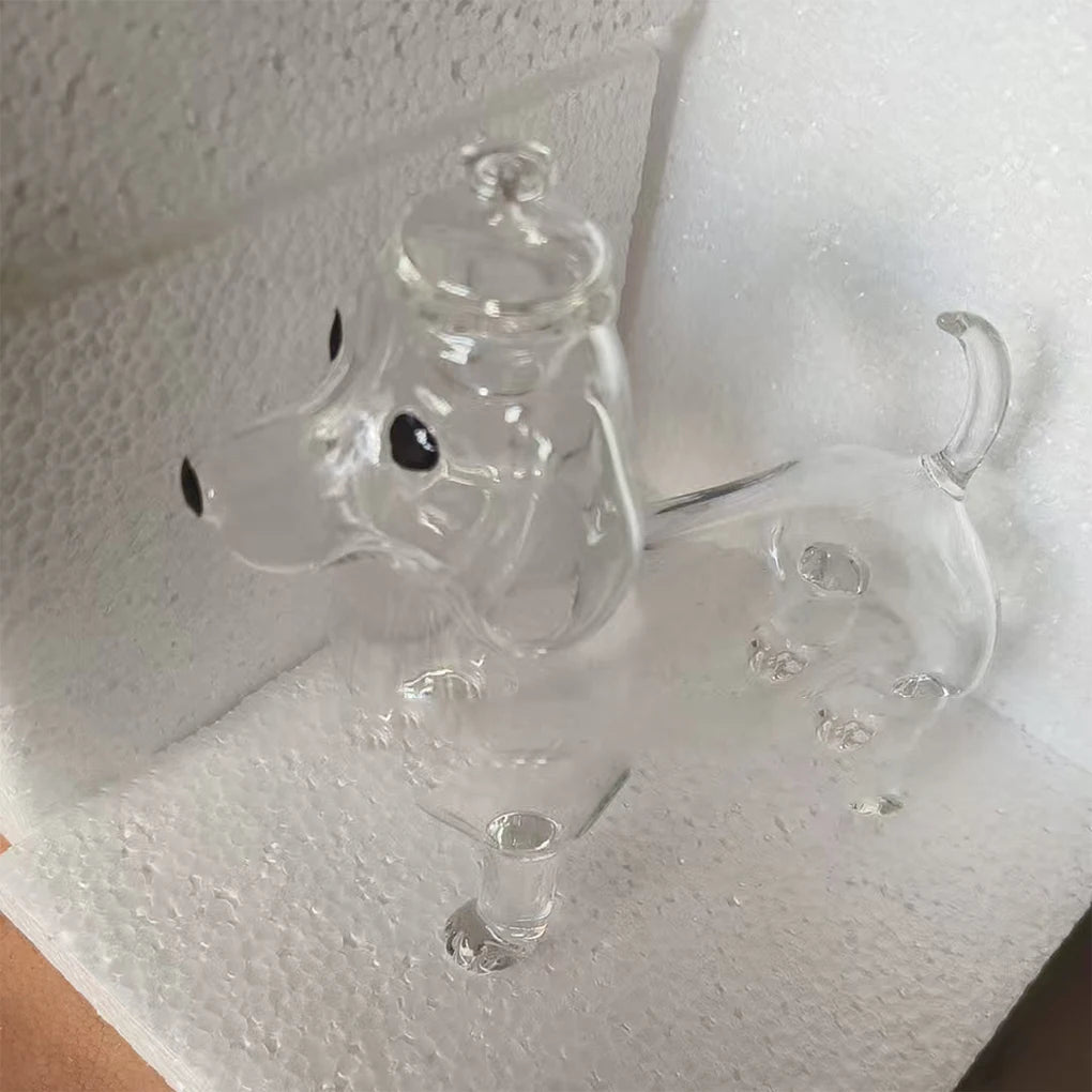 Dachshund Glass Treat Jar with Lid