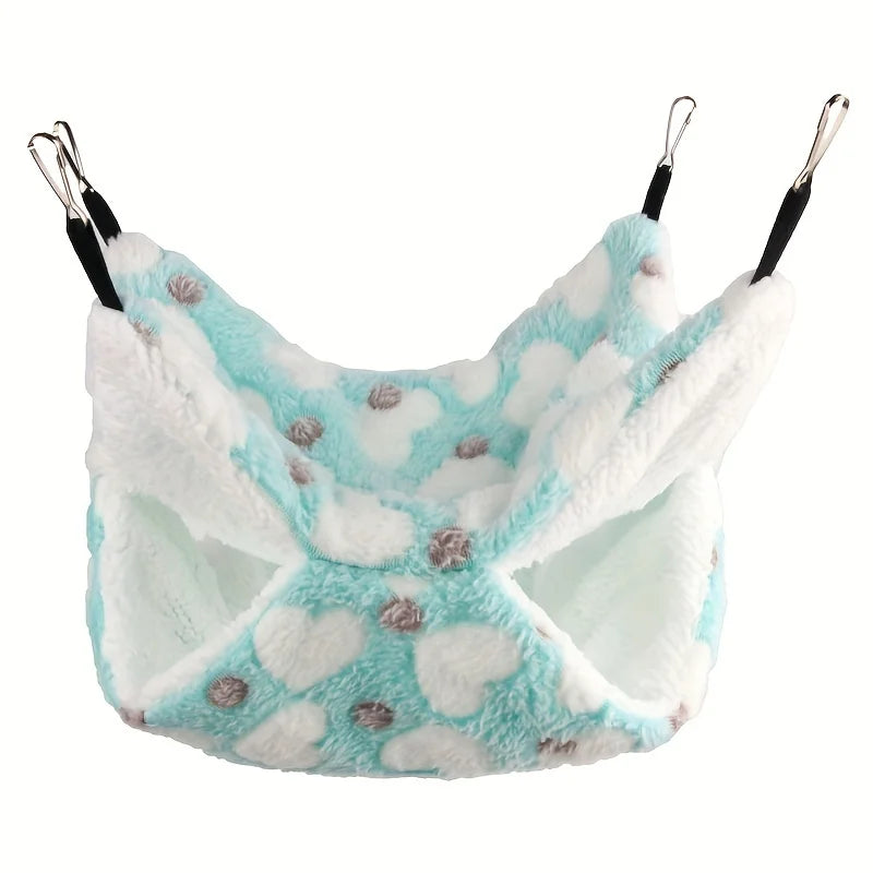 Comfortable 2-in-1 small pet hammock - suitable for warm hanging beds for guinea pigs, parrots, etc