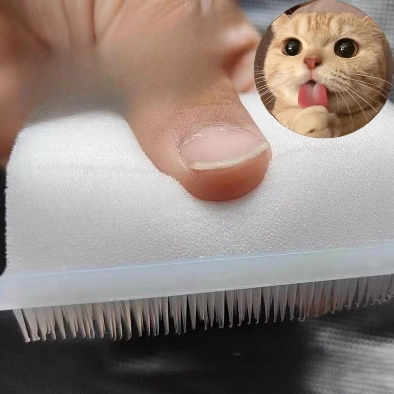 Cat Grooming Massage Brush Open Knot Pet Hair Removal Brush Simulated Cat Tongue Brush Kitten Comb Pet Accessories