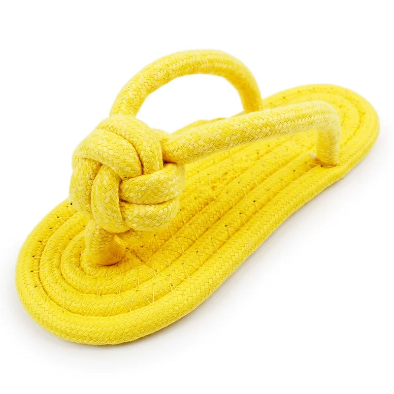 Cotton Rope Slipper Chew Toy for Small Dogs