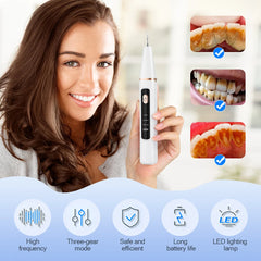 Ultrasonic Dental Scaler Scaler Tooth Cleaner Dental Stone Removal Electric Sonic Plaque Remover Teeth Whitening Oral Care