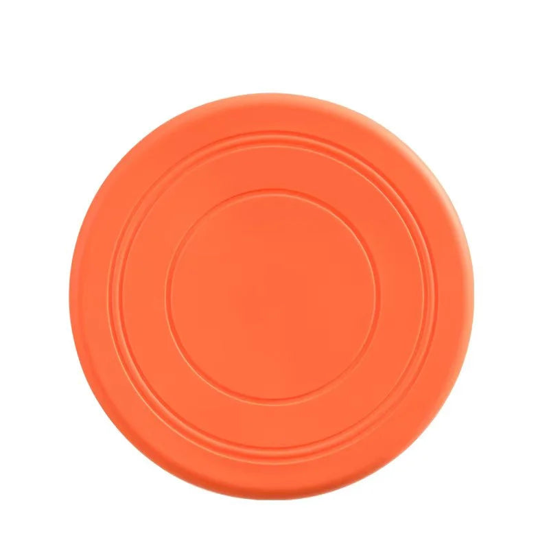 Chewable Pet Training Durable Frisbee Toy Tear Resistant Soft Rubber Flying Disc For Dogs Exercise Play Fetch Training Supplies