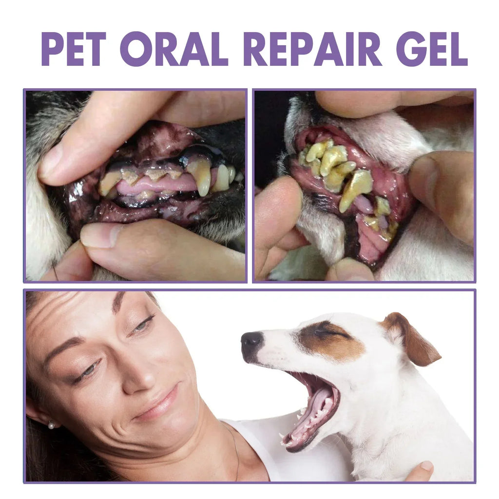 Pet Oral Care Gel for Dogs Cats Deep Cleaning Teeth Stain Remover Fresh Breath Dental Hygiene Plaque Control Water Additive