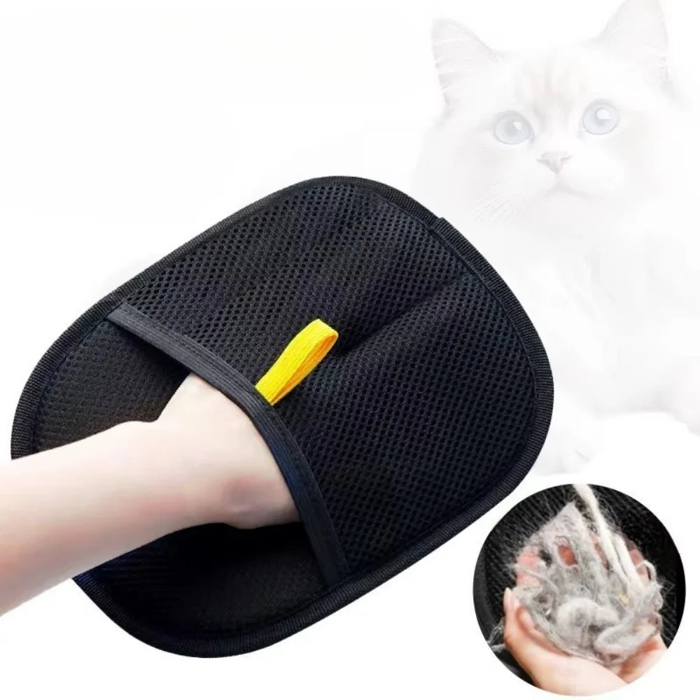 Pet Clothing Hair Remover Brush Static Free Brushing Tool Deshedding Brush Double-Sided Glove Cleaning Carpet Sticking Devices
