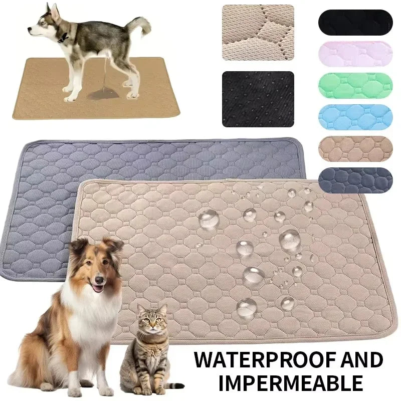 Dog Pee Pad Reusable Washable Dog Urine Mat Car Seat Floor Sofa Waterproof Absorbent Puppy Cat Training Diaper Mat Pet Supplies