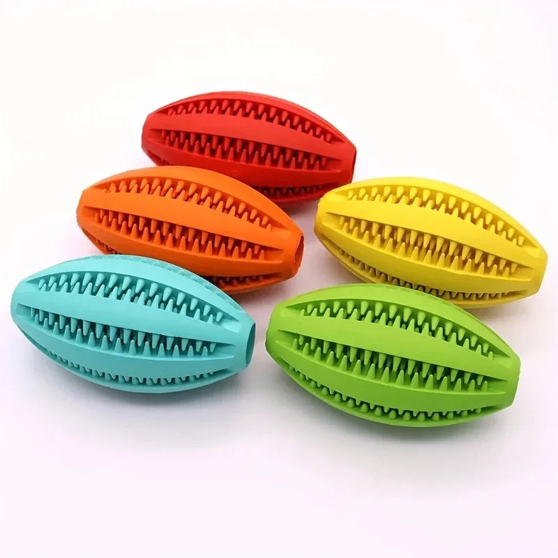 1PC Dog Ball Toys for Small Dogs Interactive Elasticity Puppy Chew Toy Tooth Cleaning Rubber Food Ball Toy Pet Stuff Accessories