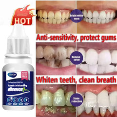 Teeth Whitening Essence Remove Plaque Stains Serum Fresh Breath Oral Hygiene Against Dental Caries Dental Tooth Cleaning 10ml