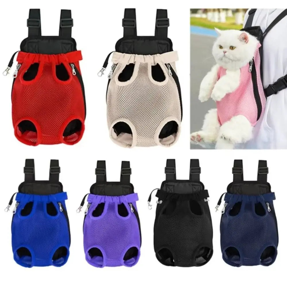 Adjustable Cat Carrier Bag Pet Double Shoulder Backpack Breathable Bag Outdoor Travel Camping Hiking Cat Bag Dog Bag
