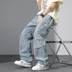 Axton Denim Cargo Jeans