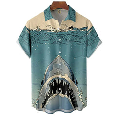 3D Animal Print Short Sleeve Shirts