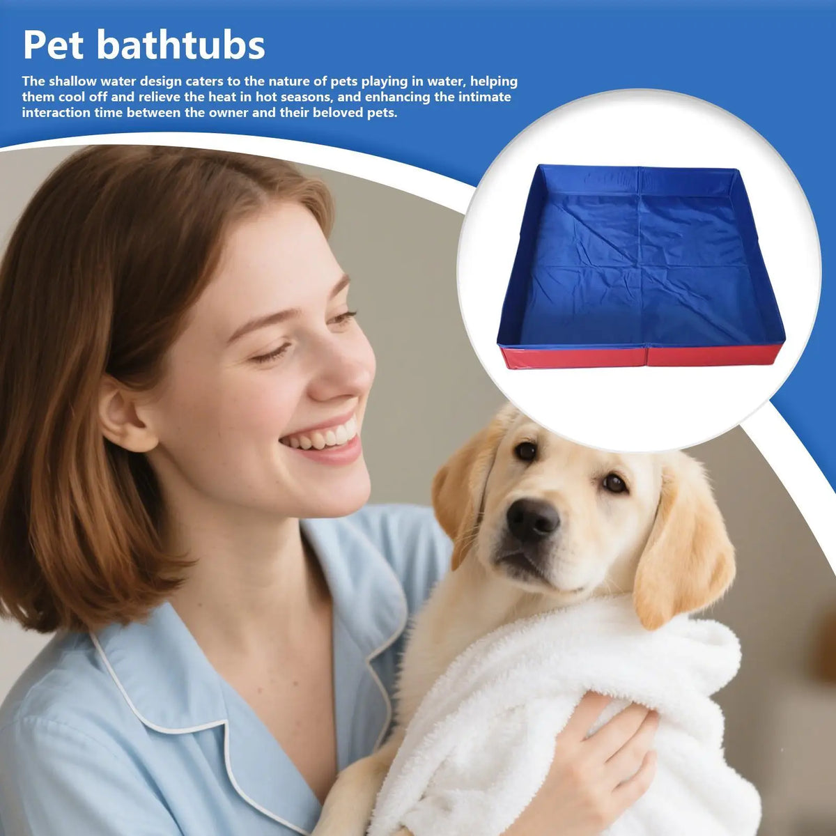Pet Bath Pool PVC Non Inflatable Pet Puppy Bathing Tub Foldable Dog Bath Tub Square Shaped Anti Slip For Small Puppy Cats Other