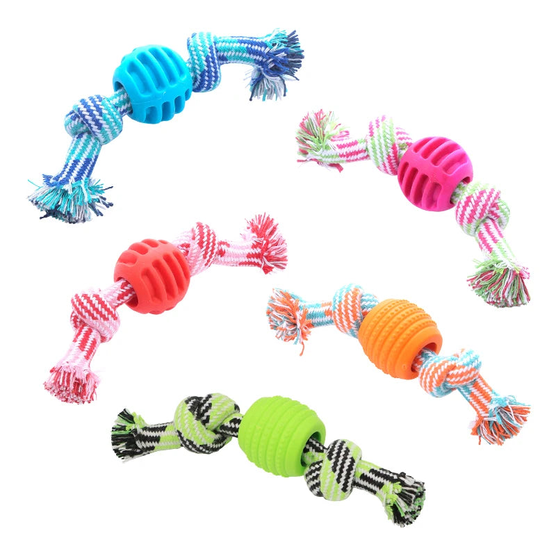 Double Knot Rope Ball Chew Toy for Dogs, XS