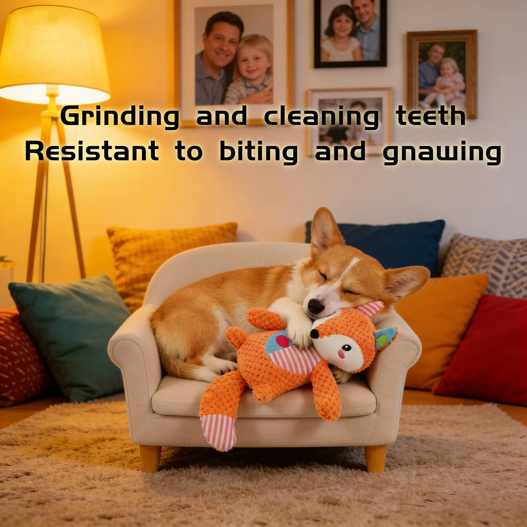 Interactive Splicing Style Pet Plush Toy Squeaky Bite Resistant Dog Chew Toy Teeth Cleaning Cat Animal Toy Pet Supplies