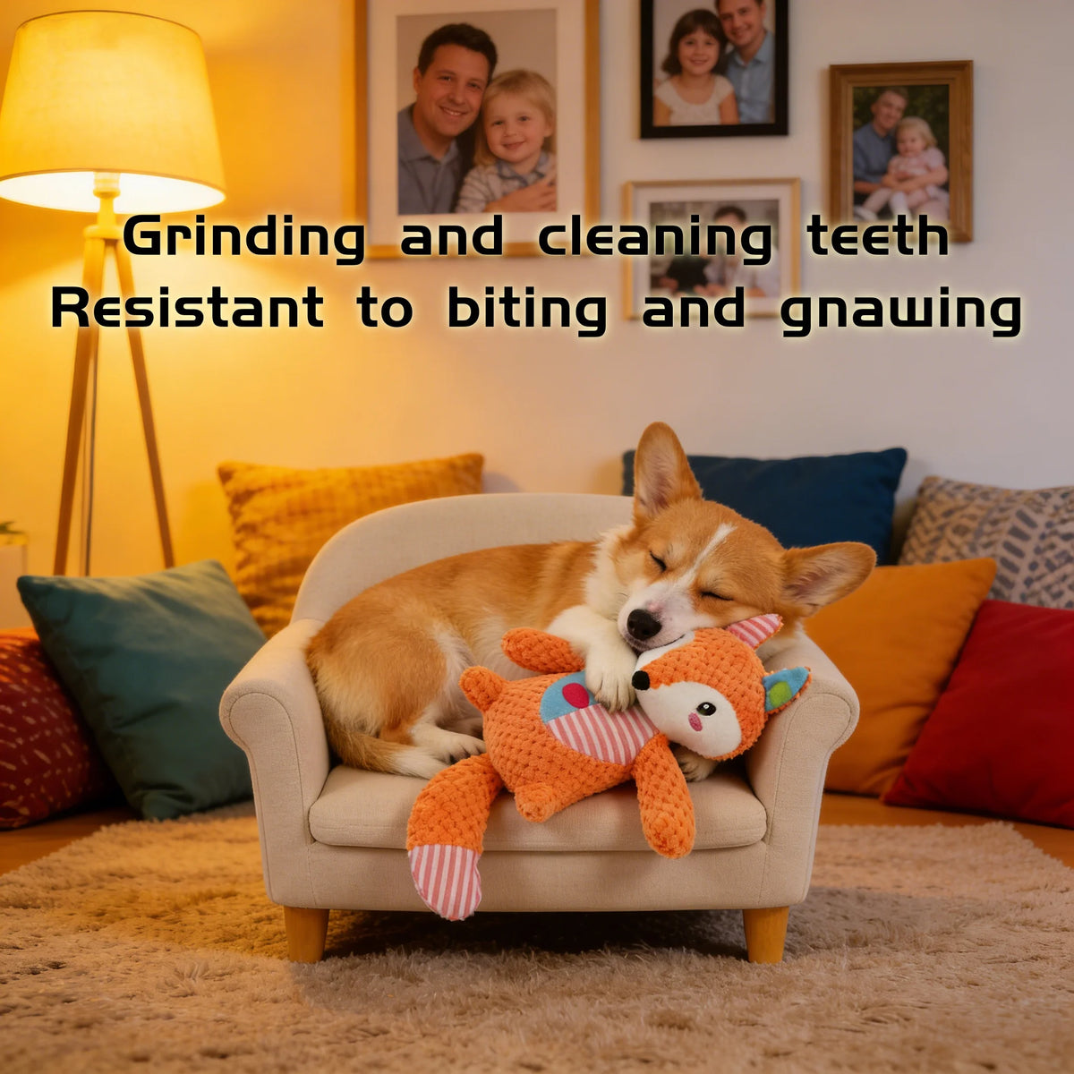 Interactive Splicing Style Pet Plush Toy Squeaky Bite Resistant Dog Chew Toy Teeth Cleaning Cat Animal Toy Pet Supplies