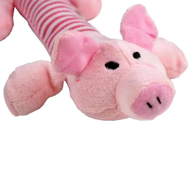 Pig Elephant Design Durable Interactive Dog Toy - Squeaky Chew Toy for Aggressive Chewers - Long-Lasting Pet Supplies