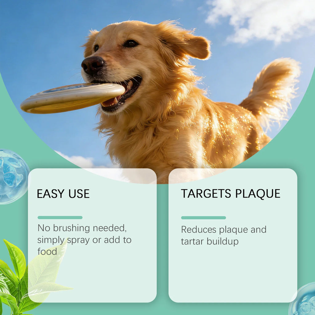 Pet Oral Spray - Fresh, Clean, Protective, Gentle, Effective and Plaque-Reducing for Cats and Dogs' Dental Hygiene