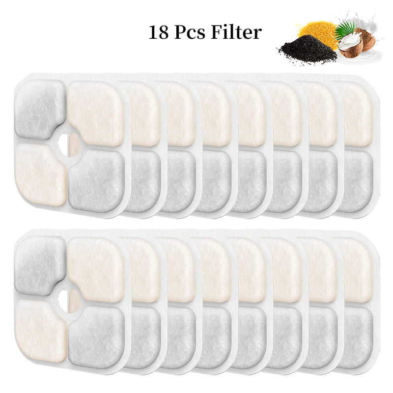 Activated Carbon Filters for Battery-Operated Cat Fountains, 4–24 Pack
