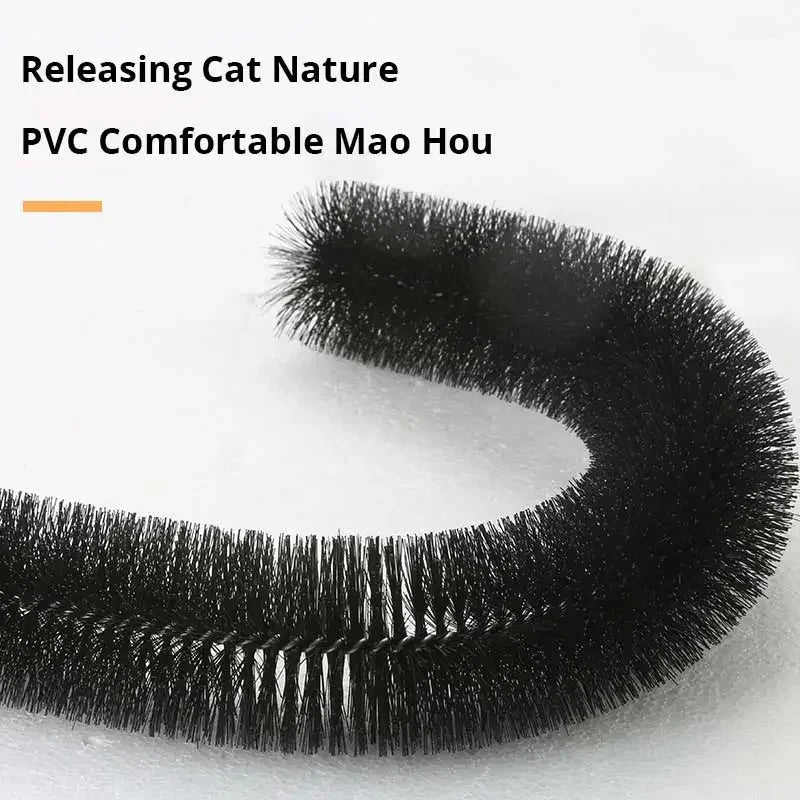Cat Arch Self-Groomer with Rubbing Brush and Scratch Pad