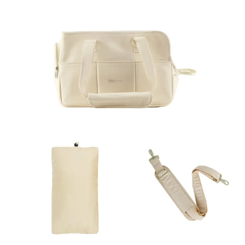 Cotton Shoulder Handbag Carrier with Pillow, Mat or Strap Options