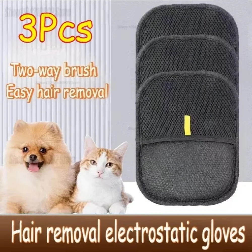 Pet Hair Cleaning And Collection Gloves Pet Double-sided Multi-functional Beauty Glove Tool Reduce The Pressure Of Pet Ownership