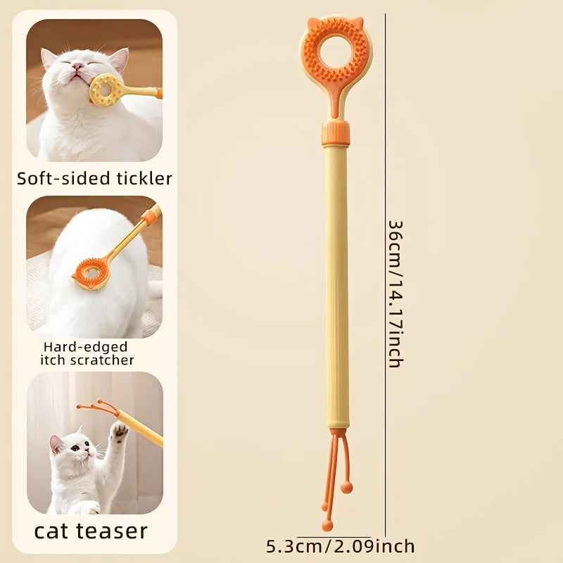 2-in-1 Retractable Cat Teaser Wand