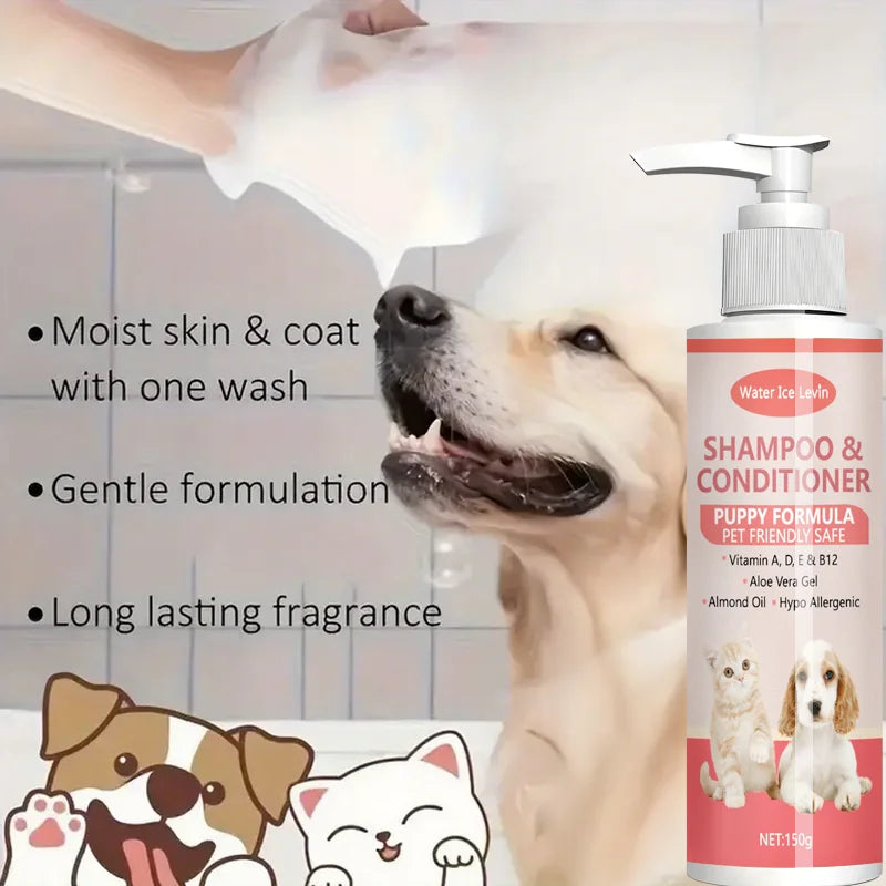 2-in-1 Shampoo & Conditioner with Vitamins & Aloe for Dogs & Cats