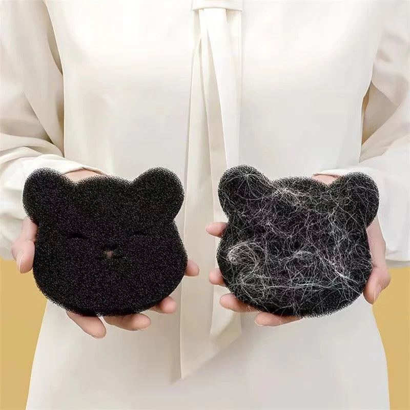 4/8PCS Bear Shape Laundry Balls Lint Catcher Reusable Pet Hair Remover Cleaning Sponge for Clothes Sofa Cat Dog Home House