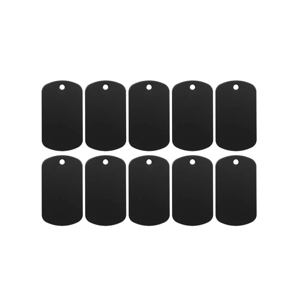 Blank Aluminum Pet Tags for DIY Stamping, 10 or 20 Pack