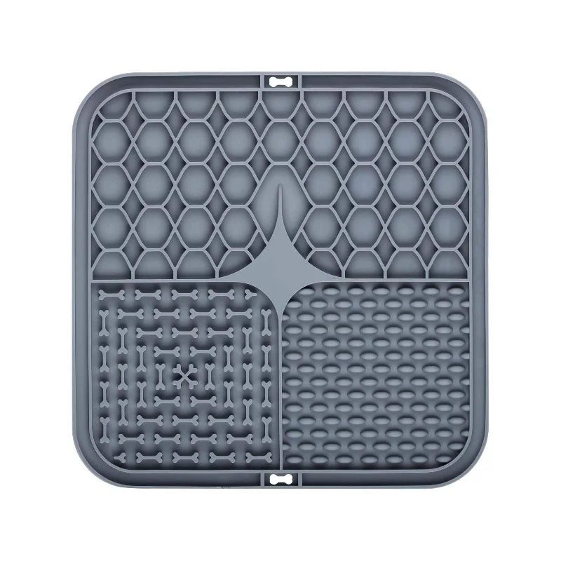 Pet Lick Silicone Mat Dogs Pet Slow Food Plate for Dog Bathing Distraction Silicone Dog Sucker Food Training Dog Feeder Supplies