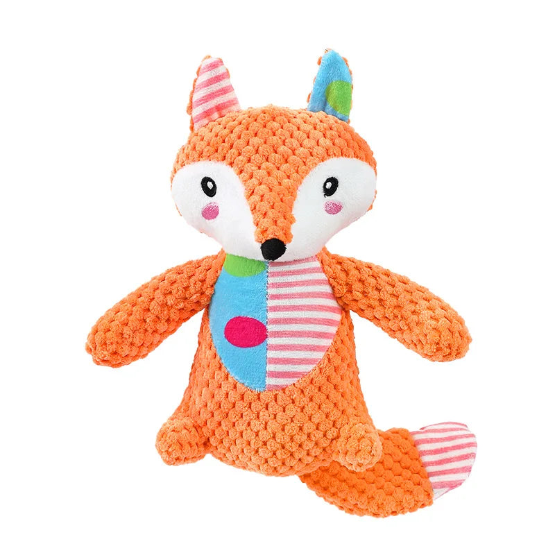 Interactive Splicing Style Pet Plush Toy Squeaky Bite Resistant Dog Chew Toy Teeth Cleaning Cat Animal Toy Pet Supplies