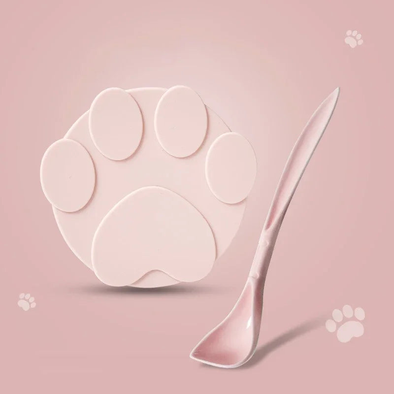 2-in-1 Silicone Pet Food Can Lid & Spoon Set
