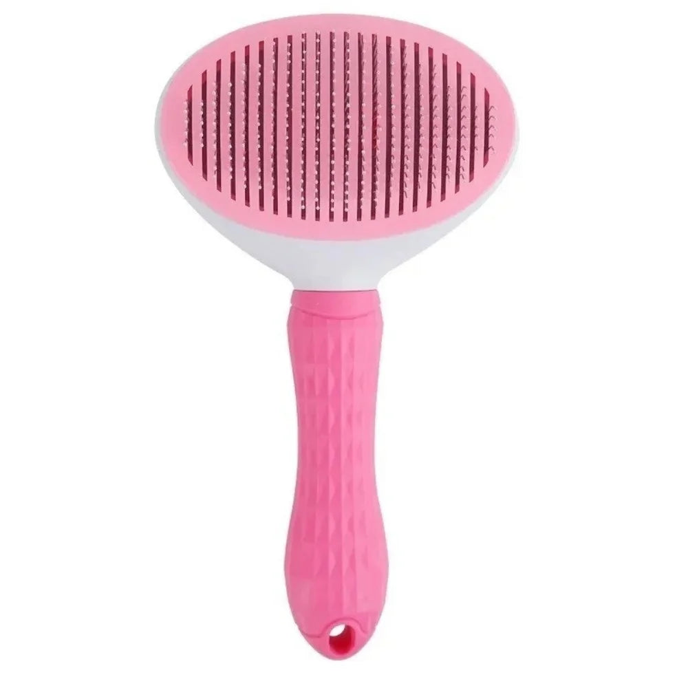 Self-Cleaning Cat Slicker Brush & Hair Removal Comb