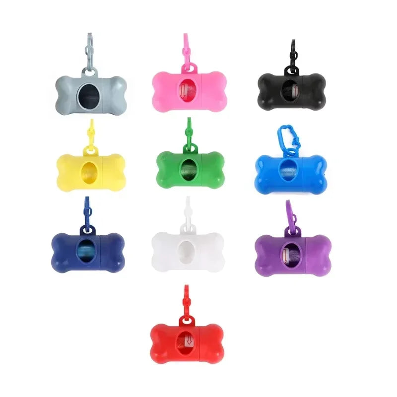 Bone-Shaped Poop Bag Dispenser, Single or 10 Pack