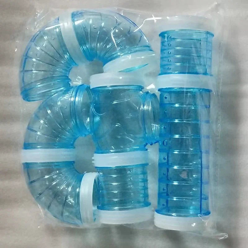 Hamster Plastic Tube DIY External Bathroom Maze Tunnel Small Pet Toy 5.5CM for Golden Hamsters