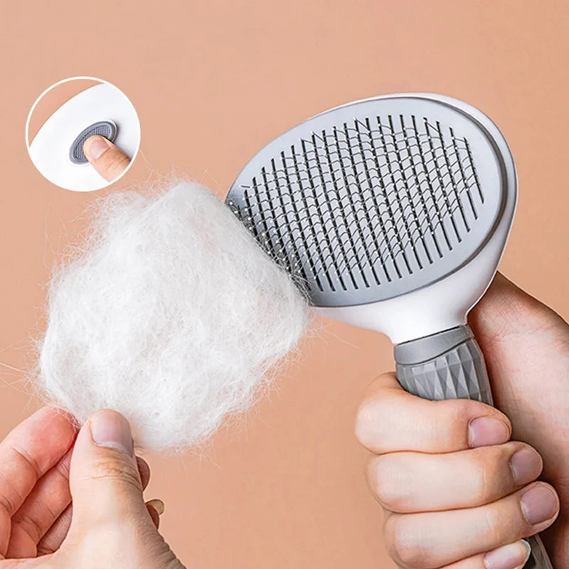 Pet Dog Brush Cat Comb Self Cleaning Pet Hair Remover Brush For Dogs Cats Grooming Tools Pets Dematting Comb Dogs Accessories