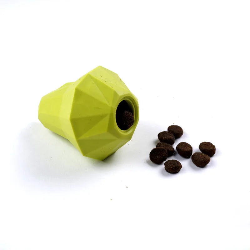 Rubber Dog Ball Chew Dispenser Leakage Food Play Squeaking Pet Dog Bite Toy Puppy Funny Tooth Cleaning Snack Ball Pet Products