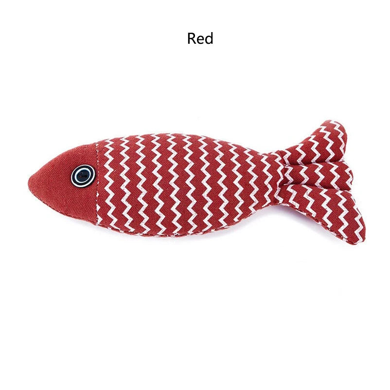 Catnip Fish Toy for Indoor Cats, Single or Set