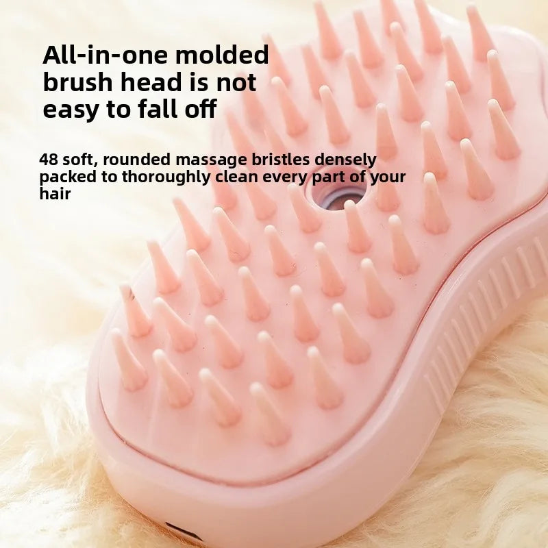 1pc Pet Cat Spray Comb Electric Water Spray Soft Silicone Pet Hair Removal Grooming Brush Dog Cat Accessories