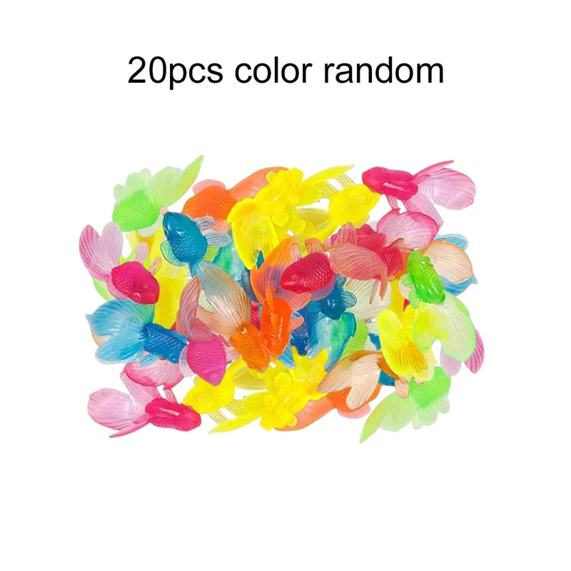 Artificial Goldfish Aquarium Decorations, 5 to 40 Pack