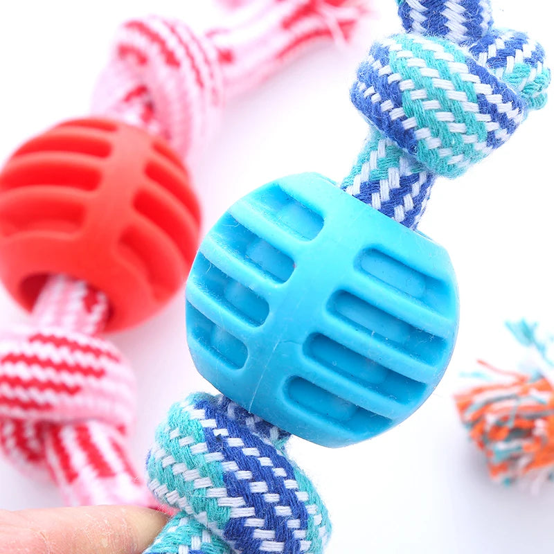 Double Knot Rope Ball Chew Toy for Dogs, XS